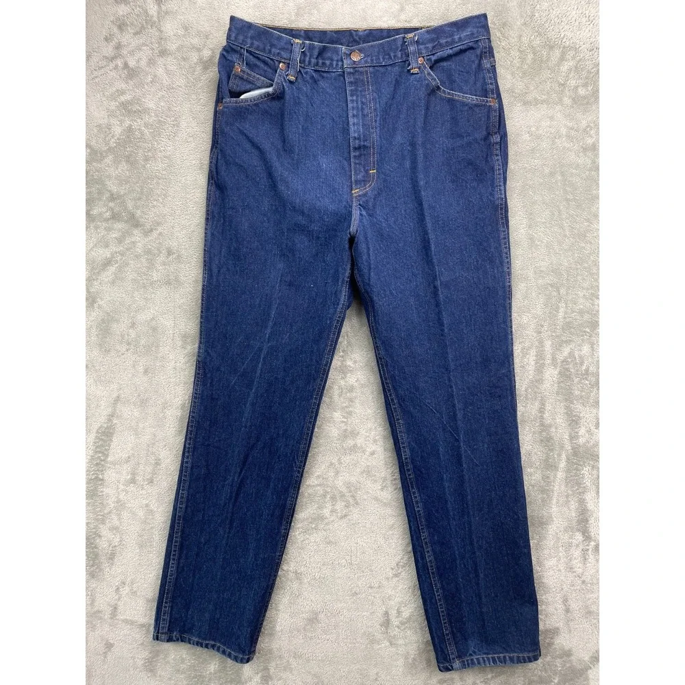 Roebucks Men's Denim Jeans 36x32 (Real 32x31) Indigo‎ Blue Western